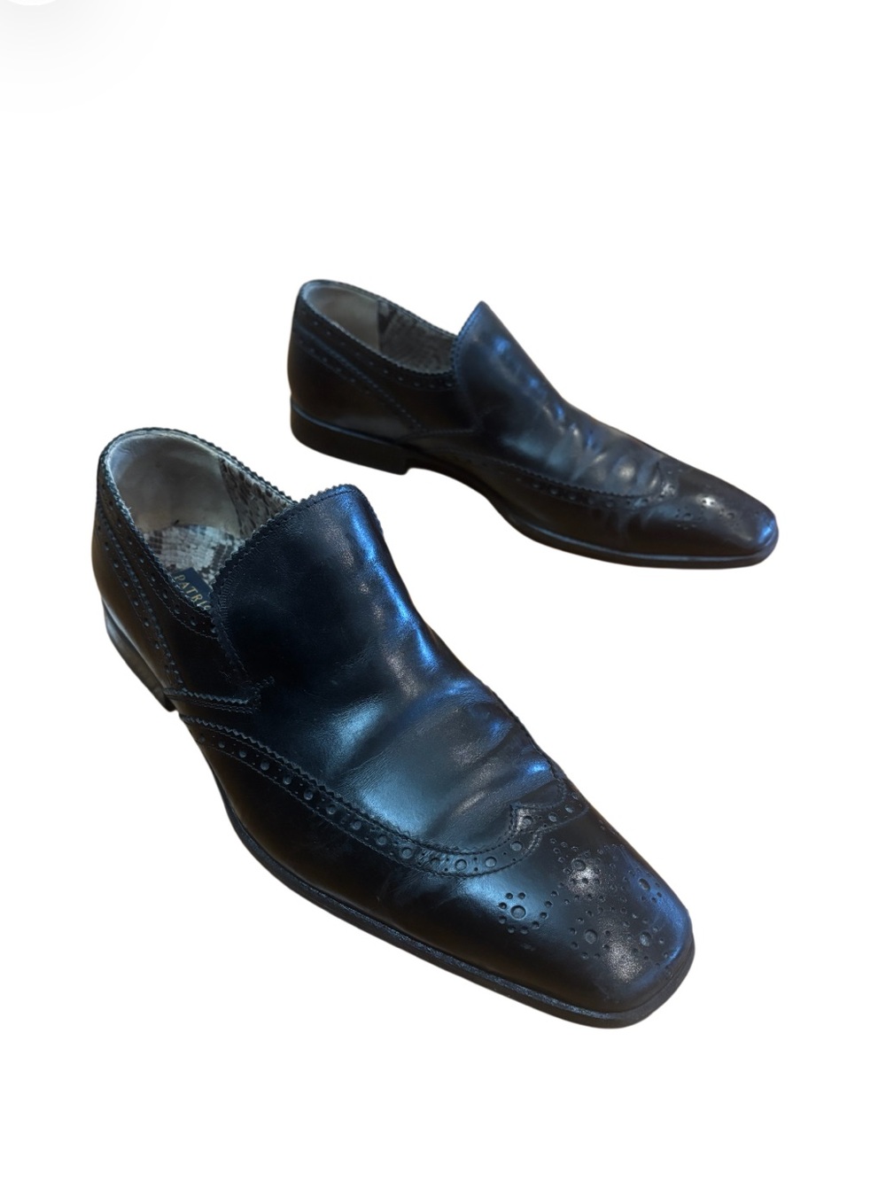 Vintage Y2K Patrick Cox Black Leather Brogue Loafers